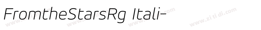 FromtheStarsRg Itali字体转换